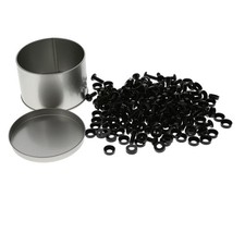 10 Pack of 12-24 Rack Screws and Washers, Black 100-Pack picture