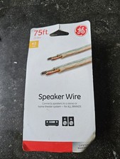 G.E. 75 ft. Clear Speaker Wire  Home Theater Systems All Brands Compatible  7364 picture