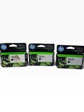 HP 564XL Black Ink Cartridges (3) CN684WN High Yield - Brand New Sealed picture