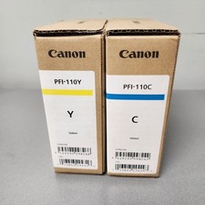 Canon PFI-110 Ink Tanks – Cyan & Yellow, 160ml (2-Pack Set) picture