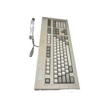 Chicony KB-5181 DIN Vintage Computer Keyboard Monterey Blue Switches picture