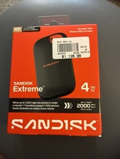 SANDISK - Extreme 4TB Portable SSD External USB Type-C SSD, up to 2000MB/s, I... picture
