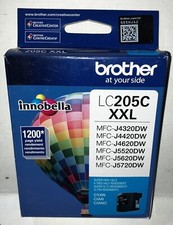 3 BOXES Brother LC205C XXL CYAN Ink Cartridge FACTORY SEALED Genuine High Yield picture