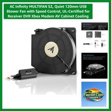 MULTIFAN S2, Quiet 120mm USB Blower Fan with Speed Control, -Certified for Re... picture