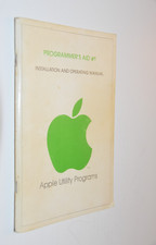 1978 Apple Utility Programs Aid #1 Installation Operating Manual vintage guide picture