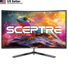 Sceptre New 24-inch Curved Gaming Monitor 1080p up to 24, Machine Black picture