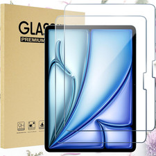 2 PCS For 2026 iPad Air 11-inch (M4/M3/M2) Tempered Glass Screen Protector Saver picture