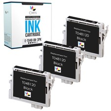 CMYi 3PK Compatible Epson 48 Black Ink Cartridge for Stylus Photo R320 R340 R500 picture