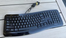 Microsoft Comfort Curve Keyboard 3000 Wired USB Ergonomic - Tested & Working picture