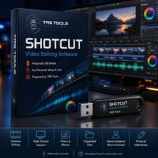 Shotcut USB Prepared Physical Media Video Editor picture