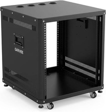 9/12U Server Rack Rolling Caster Wheels Open Cabinet for Audio Video IT Gear picture