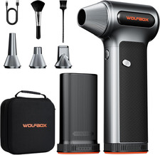 MF200-2PK Compressed Air Duster - 2 Swappable Battery Packs & Case, Hurricane-Fo picture
