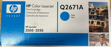 NEW Genuine HP Color LaserJet 3500-3550 Q2671A Cyan Toner Cartridge  picture