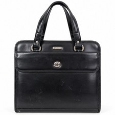 Franklin Covey Black Organizer Briefcase Tote Work Office Laptop Business Bag picture