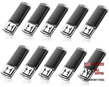 USB 2.0 Flash Drive Bulk, 10-Pack, Black 4GB Black 10 pcs picture