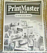 PrintMaster Gold 4.0 by Mindscape User's Guide Paperback Black & White 1997 picture