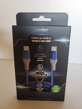 NEW POWERXCEL Type C To Type C, Charge & Sync, 4 ft cable  picture