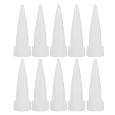 10Pcs Plastic Caulk Tube Replacement Nozzle Tips for Home Glue Dispensing White picture