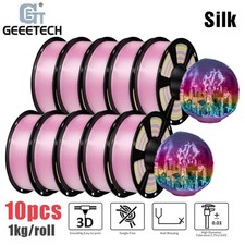 10x1kg/Rol Silk PLA Geeetech 3D Filament 1.75mm Silky Rainbow Gradient Shiny PLA picture