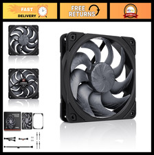 Premium 120mm Quiet PWM PC Fan - High Airflow, Low Noise, Black Cooling Solution picture