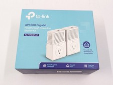 NEW TP-Link AV1000 2-port Gigabit Passthrough Powerline Starter Kit TL-PA7010P picture