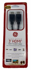 GE High Speed HDMI Cable 3-ft 30-Gauge 24152 Electrical Home Audio Video. New picture