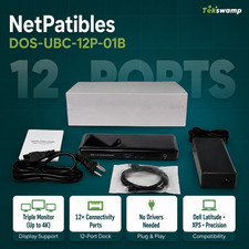 NEW Triple Monitor 12-in-1 Dock Station for ExpertBook B1400 B1500 B3402 B5302 picture