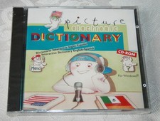 New Sealed CD Rom Windows Picture Electronic Dictionary English-Spanish Barron's picture