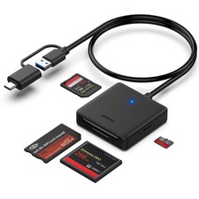 Memory Card Reader, BENFEI 4in1 USB 3.0 and USB-C to SD Micro SD MS CF Card Re picture