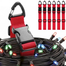 Wowangce 6 Pack 17 Inch Adjustable Extension Cord Holder Organizer with Triangle picture