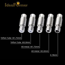 5Pcs 3D Printer V6 Bowden Throat M6&M7 With/NO PTFE Tube For 1.75/3mm Filament. picture