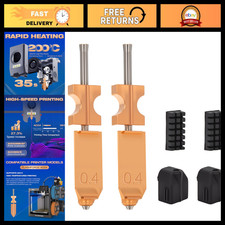 2PK 0.4mm Hotend Nozzle Kit for 3D Printers - Upgraded Extruder Accessories picture