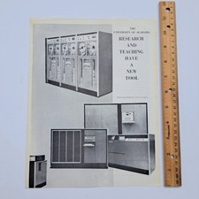1961 Univac Solid State 80 Computer Alabama Alumni News Reprint Rare picture