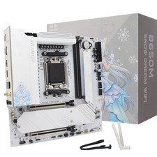 650M Snow Dream WIFI Motherboard AM5, DDR5, M-ATX, AMD Ryzen 7/8/9000, WiFi 6E picture