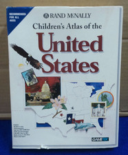 Gametek 1994 Rand McNally Children’s Atlas Of The Untied States Windows 3.1 NEW picture