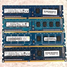4 Sticks of 2 Gig Ram PC3 12800U mixed lot Modules. Total 8 Gigs of RAM picture