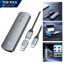 Versatile M.2 NVMe SSD Enclosure - USB 3.2 Gen 2, Fast 10Gbps Transfer Rates picture