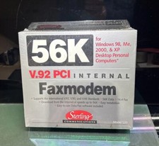 56k V.92 PCI INTERNAL FAX MODEM / Sterling communications/ Model S20 / NOS picture