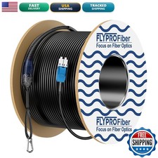 FLYPROFiber Outdoor Single Mode LC to LC Fiber Patch Cable 100M/328ft picture