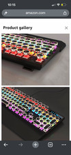 MageGee Mechanical Illuminated Keyboard w/ Detachable Wrist Rest Black QWERTY picture