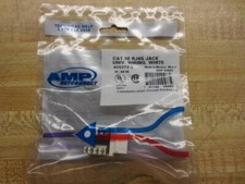 AMP NetConnect 406372-3 CAT 5E RJ45 Jack ~ White picture