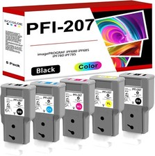 XL-Ink for Canon PFI-207 5-Pack (PFI-207MBK, BK, C, M, Y) 300 ml ISO 9001 picture