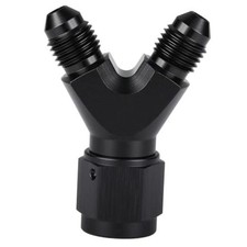 6AN Female to Dual 4AN Male Y Block Fitting Splitter 6AN Female to 2 x 4AN Male picture