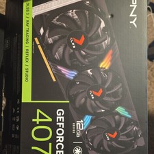 PNY NVIDIA GeForce RTX 4070 12GB GDDR6X RGB DirectX 12 Ultimate HDMI/DP picture