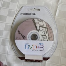 Memorex Travel DVD+R 16X 4.7GB 120min Blank Media Recordable Discs 10-Pack New picture