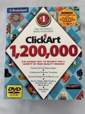Broderbund ClickArt 1,200,000 DVD-ROM PC Clip Art Sealed New 1.2 Million Images picture