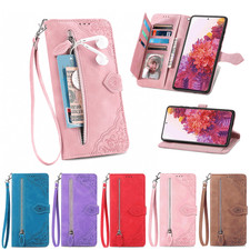 Zip Flower Leather Wallet Cover Case For Sony Xperia 5 10 Fujitsu Oneplus CE5 15 picture