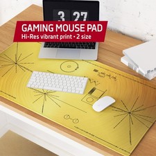 NASA Voyager Golden Record print — Gaming Mouse Pad. Space Exploration Desk Mat picture