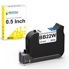 BENTSAI BB22W 0.5 Inch Print Height Original Height, White picture