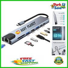 Ultra-Compact USB C Docking Station with 8 Ports, 4K HDMI Output, and Ethernet picture